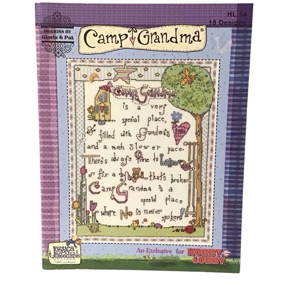 Camp Grandma Cross Stitch Booklet - Picture 1 of 5